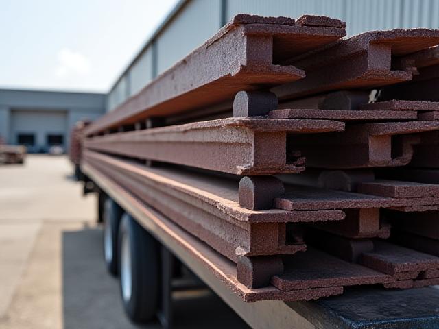 Large steel beams for construction