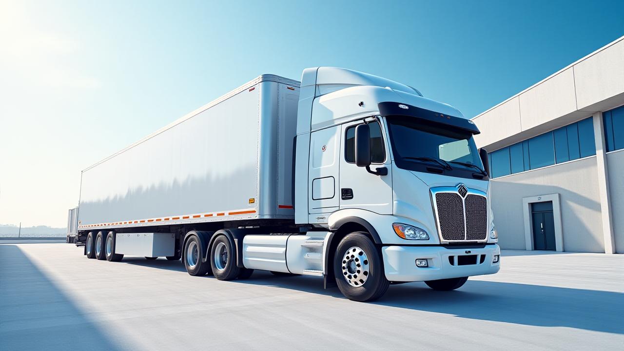 J E M Transportation FTL truck at a professional loading bay