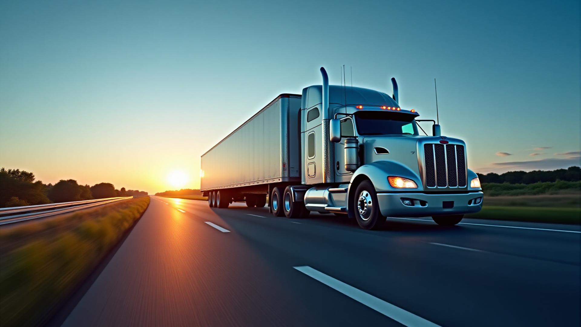 Modern J E M Transportation freight truck on specialized mission